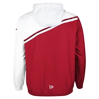 Men's New Era Red Calgary Stampeders Pinnacle Woven Ripstop Full-Zip Jacket