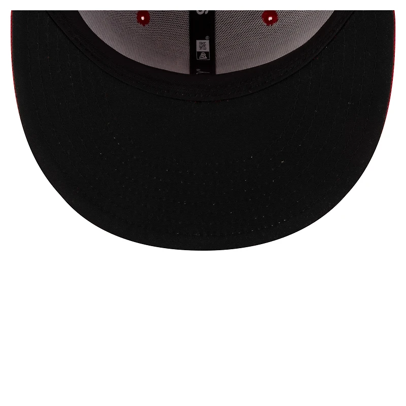 Casquette Snapback 9FIFTY Sideline des Stampeders de Calgary de New Era pour homme, rouge