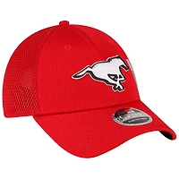 Casquette réglable 9FORTY Sideline des Stampeders de Calgary New Era pour homme, rouge