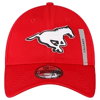 Casquette réglable 9TWENTY Sideline des Stampeders de Calgary New Era pour homme, rouge