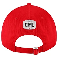 Casquette réglable 9TWENTY Sideline des Stampeders de Calgary New Era pour homme, rouge