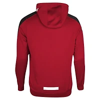 Men's New Era Red Calgary Stampeders Sideline Shuffle Pullover Hoodie
