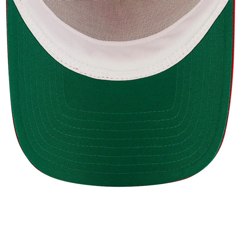 Men's New Era Red Calgary Stampeders Turf Traditions 9FORTY Adjustable Hat