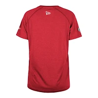Women's New Era Red Calgary Stampeders Sideline Circuit Raglan Performance T-Shirt