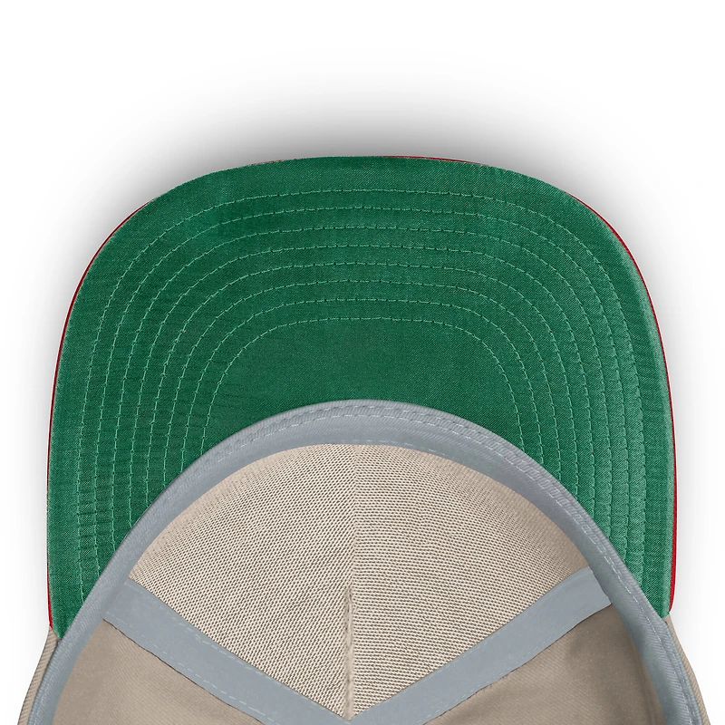 Men's Fanatics Khaki/Navy California Angels Cooperstown Collection Veteran A-Frame Adjustable Hat