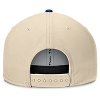 Men's Fanatics Natural/Navy California Angels Cooperstown Collection Bounder Snapback Hat