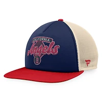 Men's Fanatics Navy/Red California Angels Cooperstown Collection Talley Foam Trucker Snapback Hat