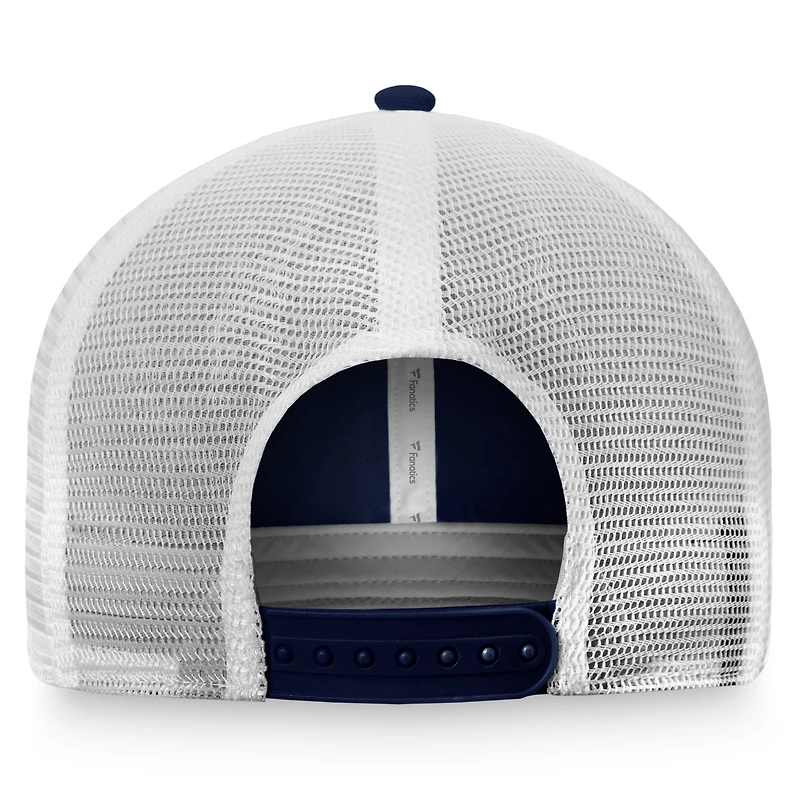 Men's Fanatics Navy/White California Angels Cooperstown Collection Core Trucker Snapback Hat