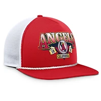 Casquette snapback Fanatics rouge et blanche California Angels Cooperstown Collection Recall pour homme