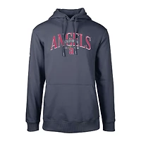 Sweat à capuche rétro pour homme de la collection Cooperstown Podium des California Angels marine Levelwear