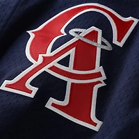 Mitchell & Ness pour homme Bo Jackson Navy California Angels Cooperstown Collection Maillot boutonné d'entraînement au bâton en maille