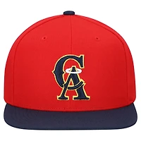 Casquette snapback basique Mitchell & Ness rouge California Angels Cooperstown Collection pour homme