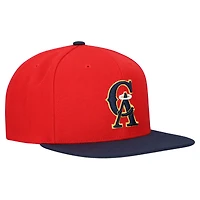 Casquette snapback basique Mitchell & Ness rouge California Angels Cooperstown Collection pour homme