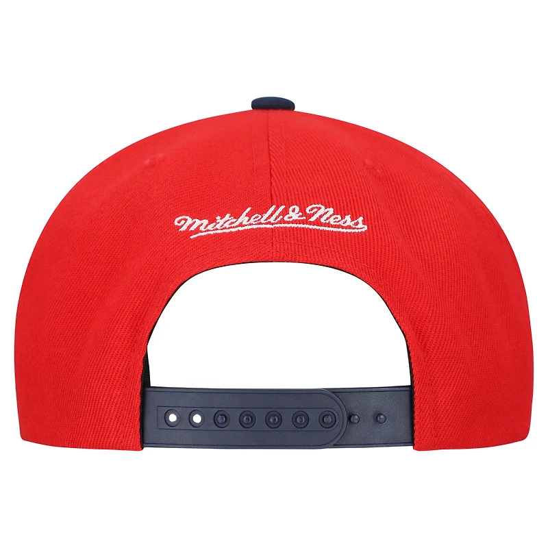 Casquette snapback basique Mitchell & Ness rouge California Angels Cooperstown Collection pour homme