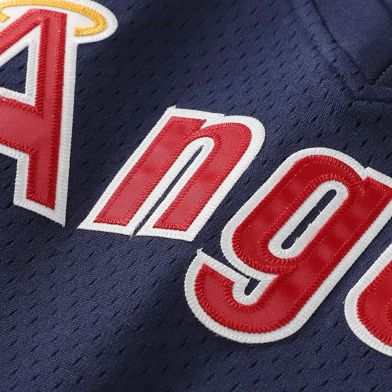 Men's Mitchell & Ness Reggie Jackson Navy California Angels Authentic Batting Practice Jersey