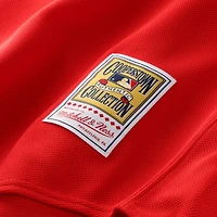 Men's Mitchell & Ness Vladimir Guerrero Red California Angels Authentic Batting Practice Jersey