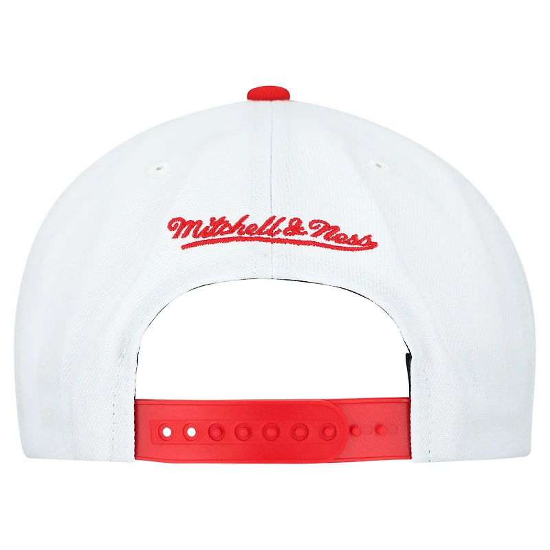 Casquette snapback basique Mitchell & Ness blanche California Angels Cooperstown Collection pour homme