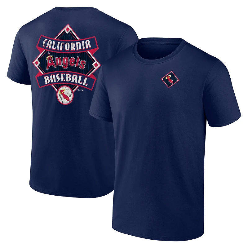 Men's  Navy California Angels Cooperstown Collection Field Play T-Shirt