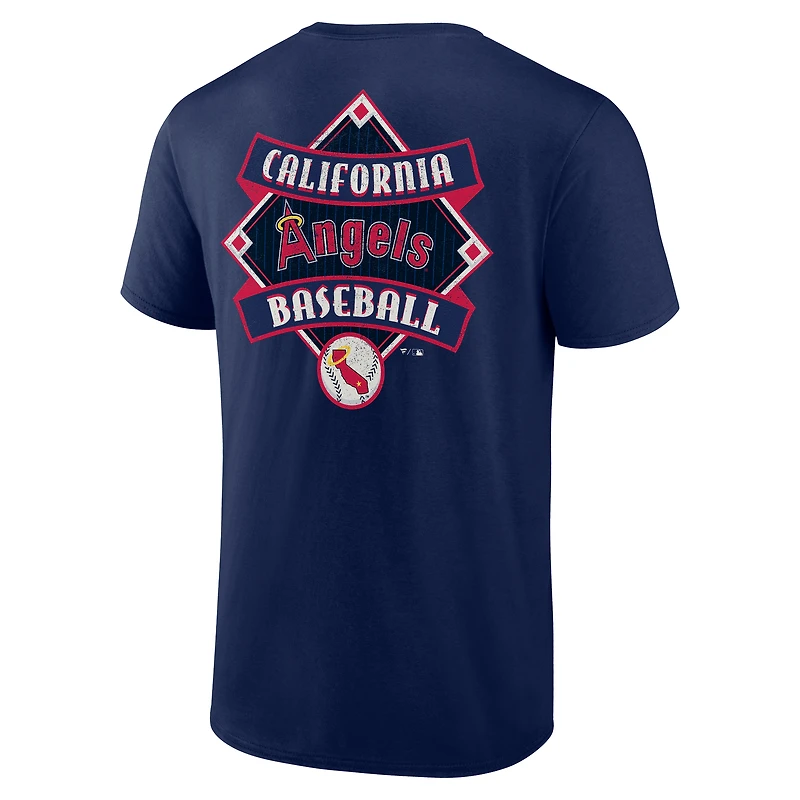 Men's Navy California Angels Cooperstown Collection Field Play T-Shirt