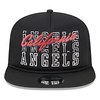Casquette Snapback 9FIFTY Trucker 9FIFTY New Era California Angels Cooperstown Collection Street Team noire pour homme