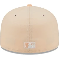 Men's New Era Cream/Pink California Angels Cooperstown Collection Chrome Anniversary 59FIFTY Fitted Hat
