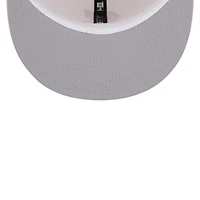 Men's New Era Cream/Pink California Angels Cooperstown Collection Chrome Anniversary 59FIFTY Fitted Hat
