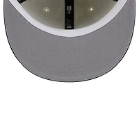 Men's New Era Cream California Angels Cooperstown Collection 1972 Chrome 59FIFTY Fitted Hat
