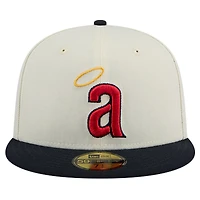 Casquette ajustée 59FIFTY chromée New Era California Angels Cooperstown Collection pour hommes