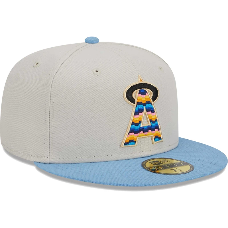 Casquette ajustée 59FIFTY California Angels Beach Front naturelle New Era pour homme