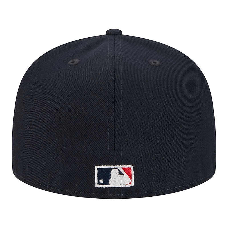 Casquette ajustée Cooperstown Collection Duo Logo 2.0 59FIFTY pour homme New Era bleu marine California Angels