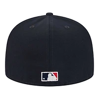 Casquette ajustée Cooperstown Collection Duo Logo 2.0 59FIFTY pour homme New Era bleu marine California Angels