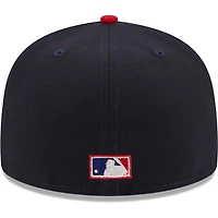 Men's New Era Navy California Angels Cooperstown Collection Retro Jersey Script 59FIFTY Fitted Hat