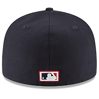 Men's New Era Navy California Angels Cooperstown Collection Wool 59FIFTY Fitted Hat