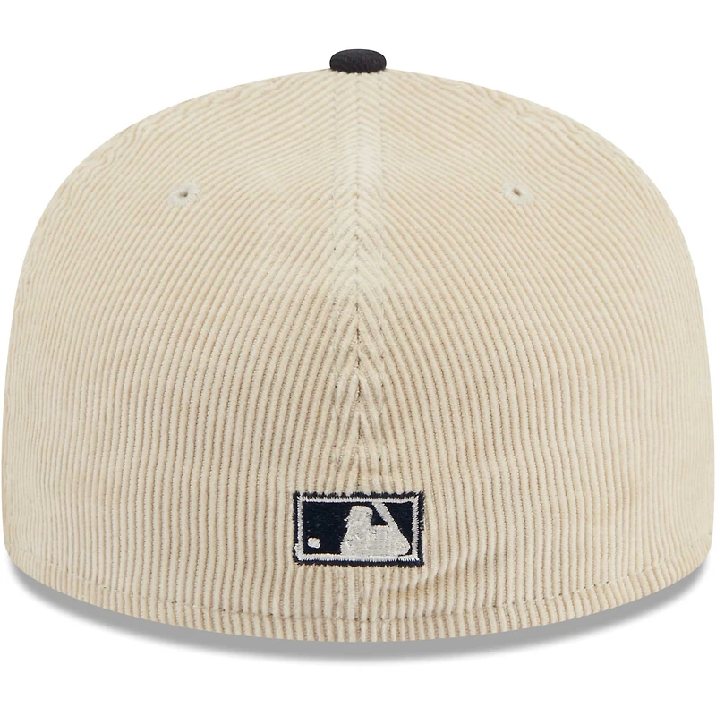 Men's New Era White California Angels Cooperstown Collection Corduroy Classic 59FIFTY Fitted Hat