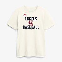 Men's Nike Cream California Angels Cooperstown Collection ‘70s Inspired T-Shirt