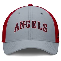 Men's Nike Gray/Red California Angels Rise Swoosh Performance Flex Hat