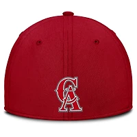 Men's Nike Gray/Red California Angels Rise Swoosh Performance Flex Hat