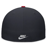 Men's Nike Navy/Red California Angels Rewind Cooperstown True Performance Fitted Hat