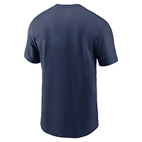 T-shirt Nike bleu marine California Angels Cooperstown Wordmark pour homme
