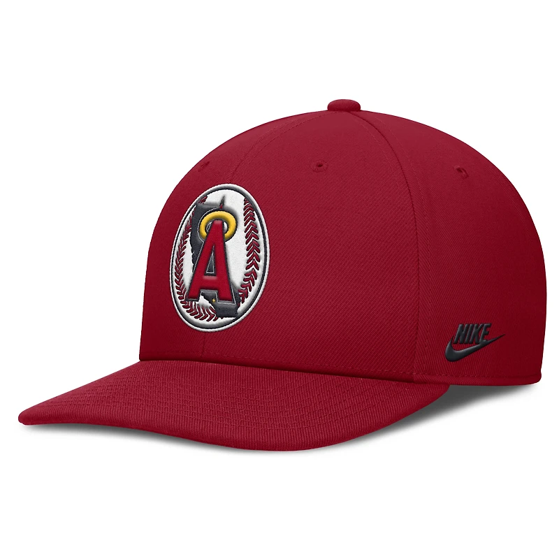 Casquette Snapback Nike California Angels Pro Performance pour homme Rouge