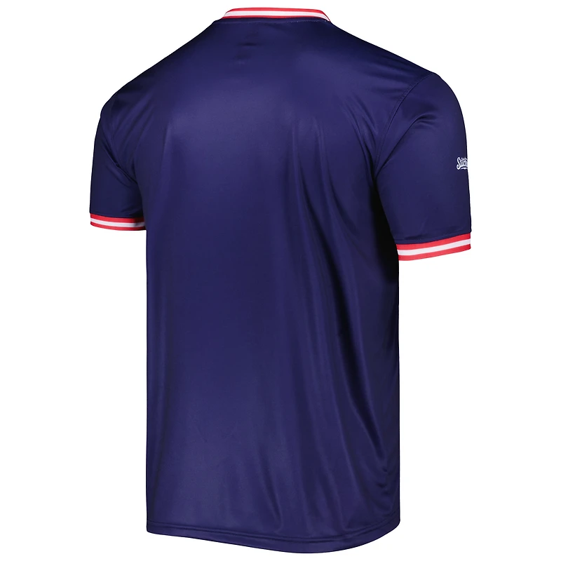 Maillot Homme Stitches Navy California Angels Cooperstown Collection Team