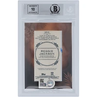 Reggie Jackson California Angels Autographié 2019 Topps Allen & Ginter Mini Encadré Maillot Blanc Relique #MFR-RJ Beckett Fanatics Témoin Authentifié 9/10 Carte