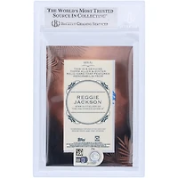 Reggie Jackson California Angels Autographed 2019 Topps Allen & Ginter Mini Framed White Relic #MFR-RJ Beckett Fanatics Witnessed Authenticated Card