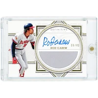 Rod Carew California Angels Autographed 2022 Topps Definitive Collection Game-Used Relic #DARC-RCA #6/40 Card