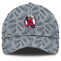 Women's Fanatics  Gray California Angels Cooperstown Collection Shift Adjustable Hat