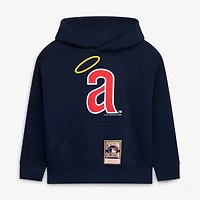 Youth Mitchell & Ness Navy California Angels Retro Logo Hoodie