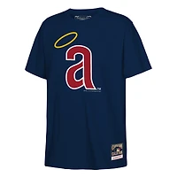 Youth Mitchell & Ness  Navy California Angels Retro Logo T-Shirt