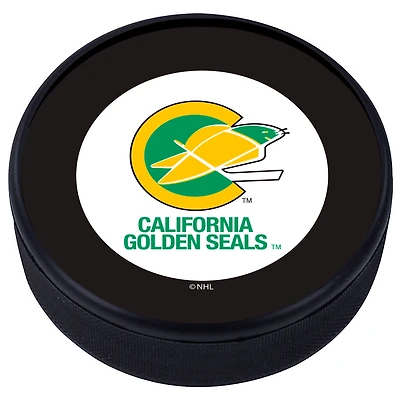 California Seals - Rondelle de hockey texturée classique vintage