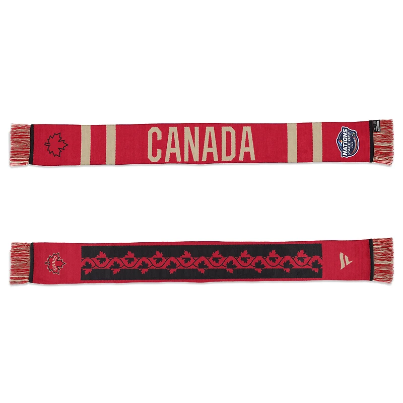 Écharpe de l'équipe de mise au jeu des 4 nations Canada 2025 Fanatics pour hommes