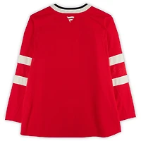 Nathan MacKinnon, Cale Makar, Sam Reinhart & Jordan Binnington Canada Autographed Red 4 Nations Face-Off Fanatics Premium Jersey with Multiple Inscriptions - Limited Edition #10/10